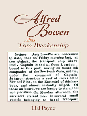 cover image of Alfred Bowen  Alias Tom Blankenship